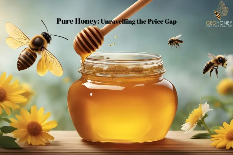 Understanding the Cost of Pure Honey vs. Regular Honey, represents the concept of unadulterated, untouched nectar collected by bees from flowers.
